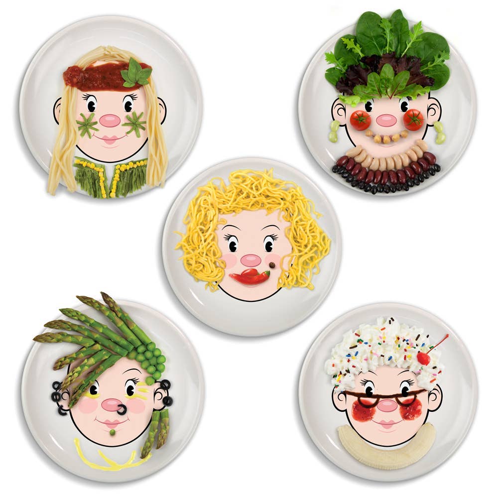 Ms Food Face - Dinner Plate