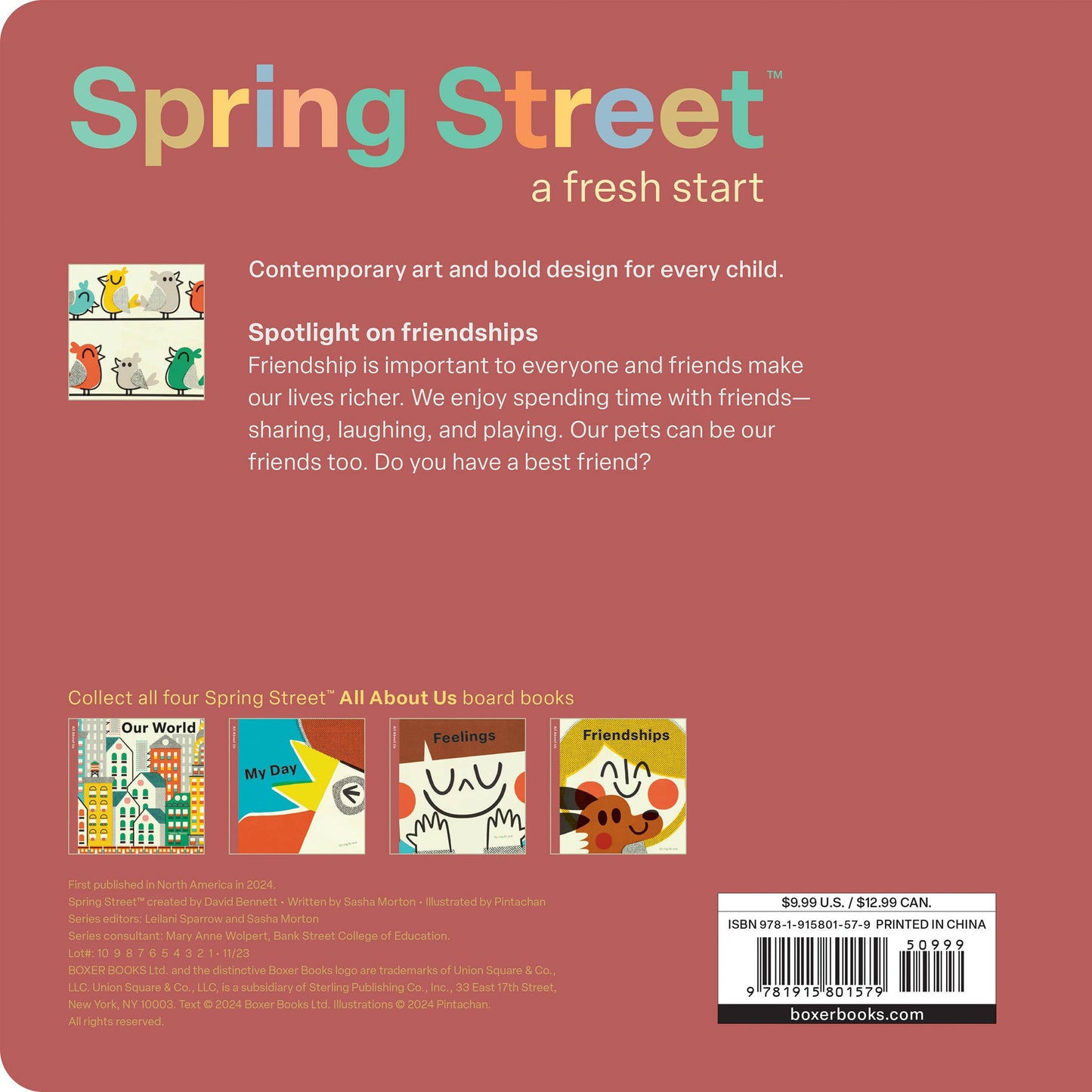 Spring Street All About Us: Friendships by Boxer Books