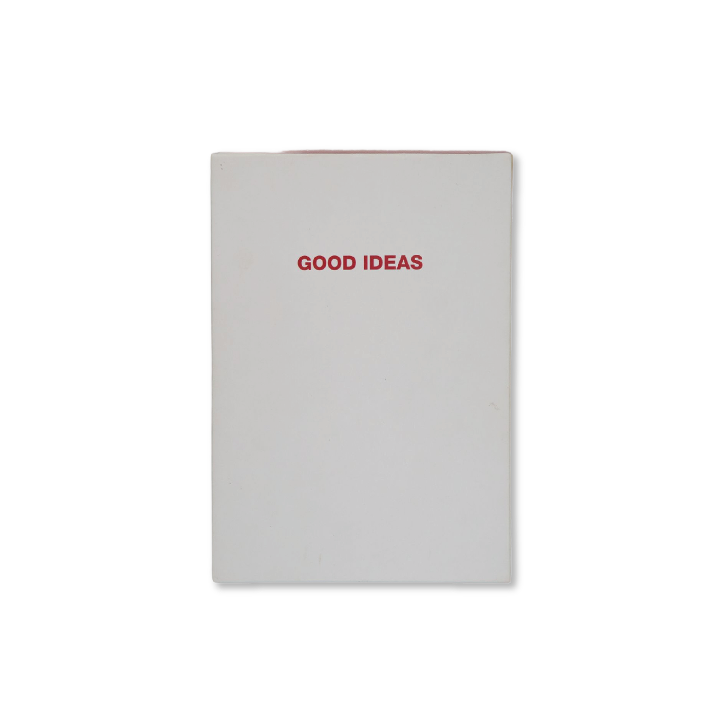 Bad Ideas / Good Ideas Notebook by Marina Abramovic