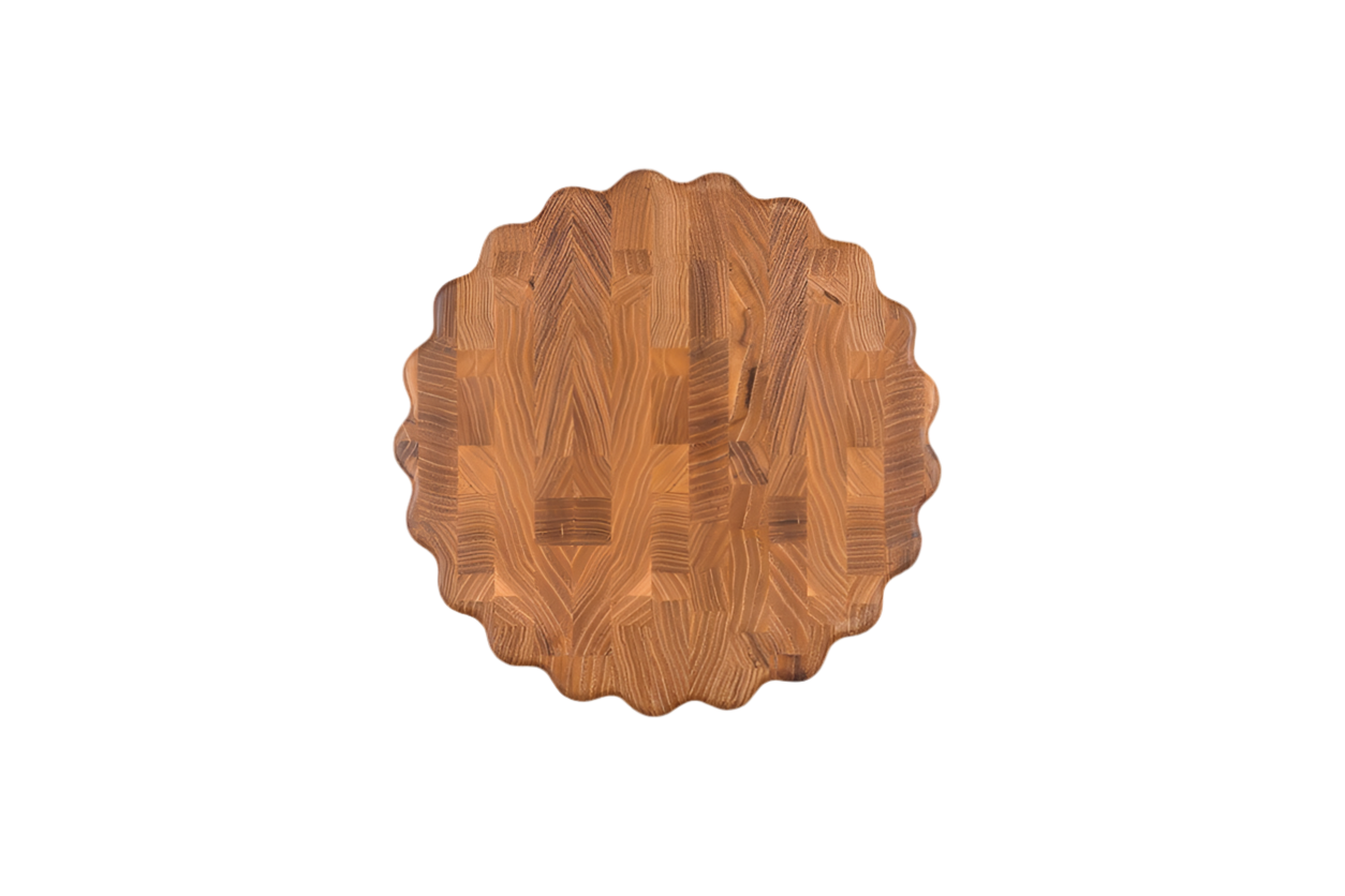 MARI WAVY EDGE BUTCHER BLOCK: 10"