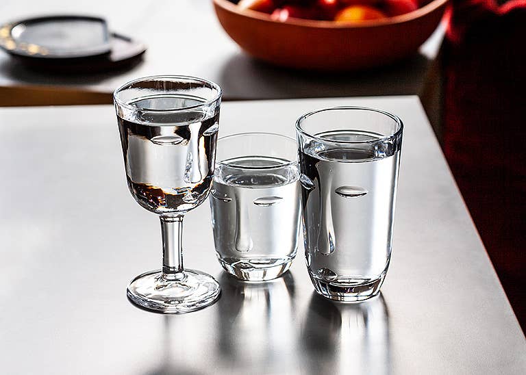 Resting Face Wine Glass-6"H(6oz)